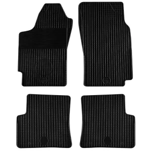 Covorașe de cauciuc Gumarny Zubri pentru Peugeot 406 (1995-2005), 4 părți, negru