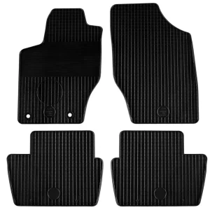 Covorașe de cauciuc Gumarny Zubri pentru Peugeot 307 (2001-2007), 4 părți, negru