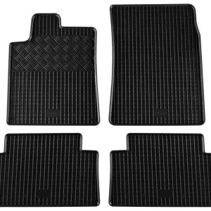 Covorașe de cauciuc Rigum pentru Peugeot 407 (2004-2010), 4 părți, negru