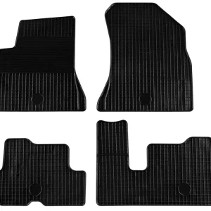 Covorașe din cauciuc Gumarny Zubri pentru Peugeot 5008 (2010-2016), 4 părți, negru