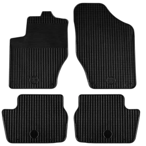 Covorașe din cauciuc Gumarny Zubri pentru Peugeot 308 (2007-2013), 4 părți, negru