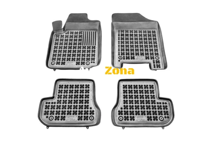 Covorașe din cauciuc pentru Citroen C2 (2003 - 2009) - tip bazin (model cu extinctor)