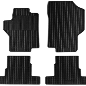 Covorașe din cauciuc Petex pentru Peugeot 1007 (2005-2009), 4 părți, negru