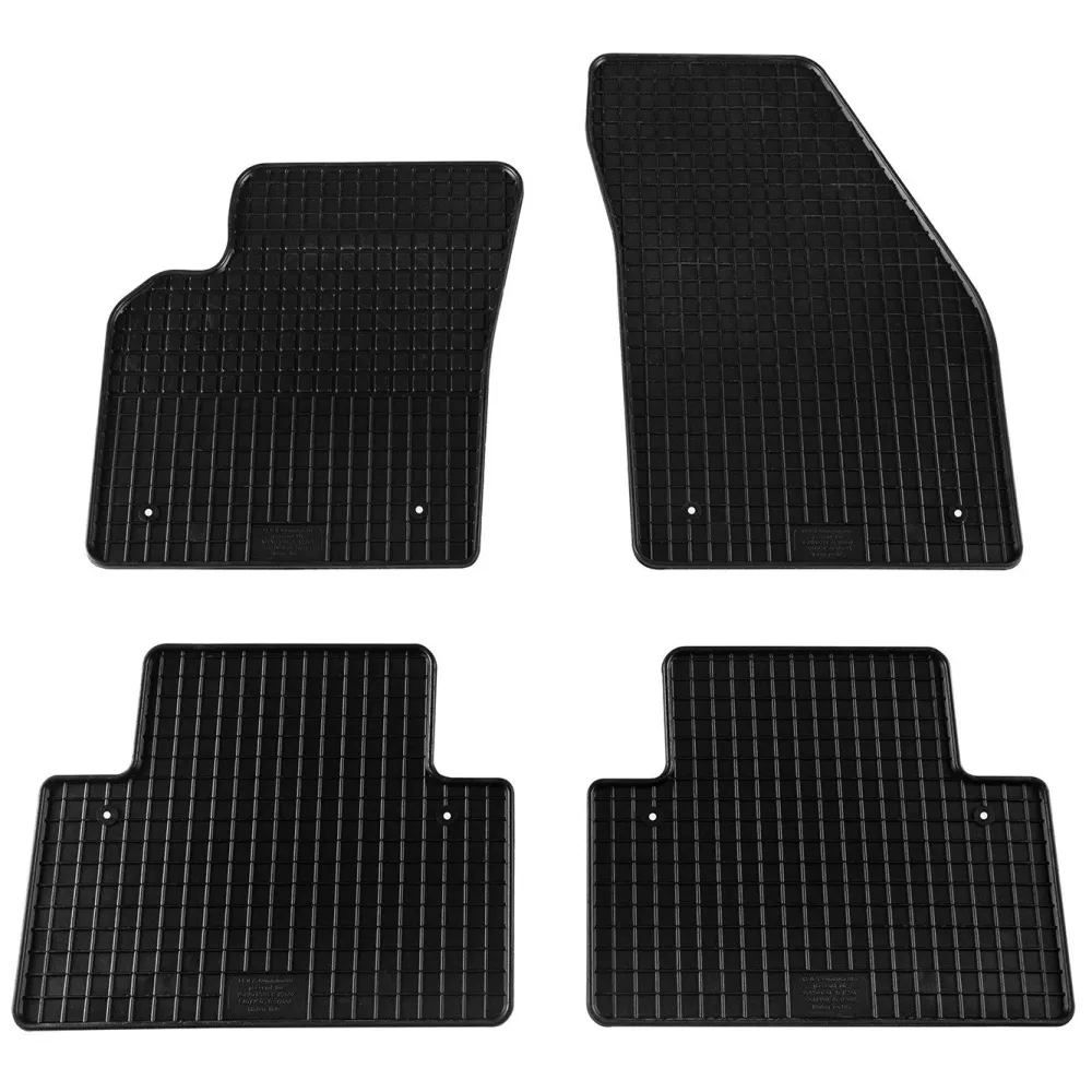 Covorașe din cauciuc Petex pentru Volvo S40 (2004-2012), 4 bucăți, negru