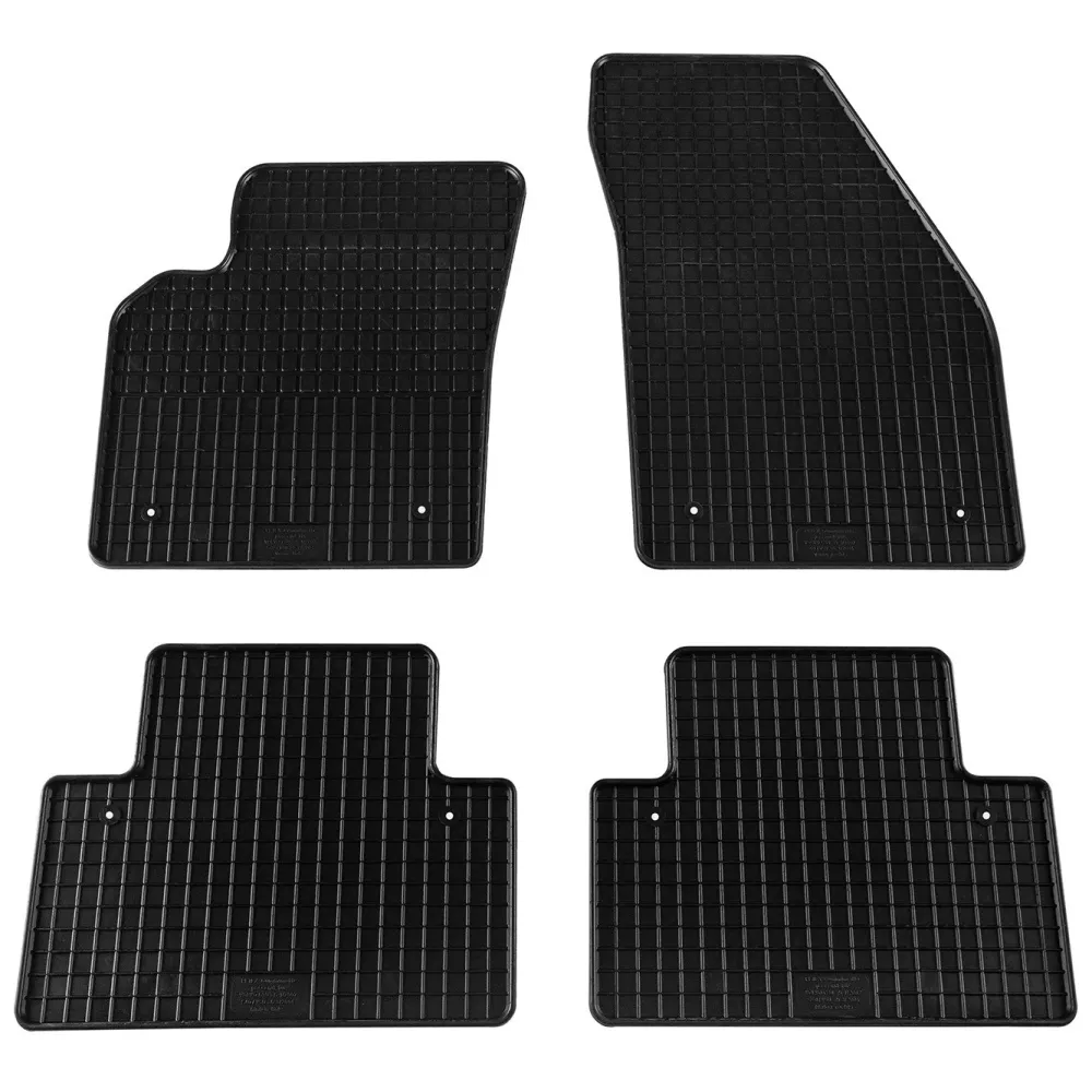 Covorașe din cauciuc Petex pentru Volvo C30 (2006-2012), 4 bucăți, negru