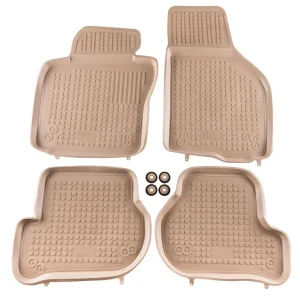 Covorașe din cauciuc Rezaw-Plast pentru VW Golf V (2003-2008) - tip bazin bej