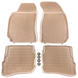 Covorașe din cauciuc Rezaw-Plast pentru VW Passat (1996-2005) - tip bazin bej