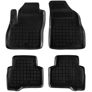 Covorașe din cauciuc Rezaw-Plast pentru Peugeot Bipper (2007-2016), 4 părți, negru