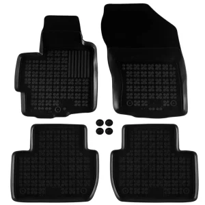 Covorașe din cauciuc Rezaw-Plast pentru Peugeot 4007 (2007-2014), 4 părți, negru