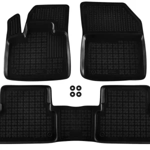Covorașe din cauciuc Rezaw-Plast pentru Peugeot 3008 (2016+), 3 părți, negru
