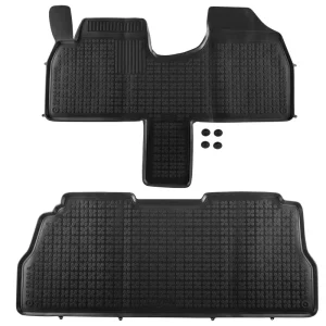 Covorașe din cauciuc Rezaw-Plast pentru Peugeot 806 (1994-2002), 2 părți, negru