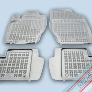 Covorașe din cauciuc Rezaw-Plast pentru Peugeot 307 (2001-2011) - 4 părți, gri, TPE