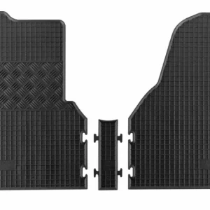 Covorașe din cauciuc Rigum pentru Peugeot Expert (2007+), 3 locuri, 3 părți, negru