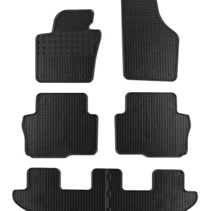 Covorașe din cauciuc Rigum pentru VW Sharan (2010+) 7 locuri, 6 piese,