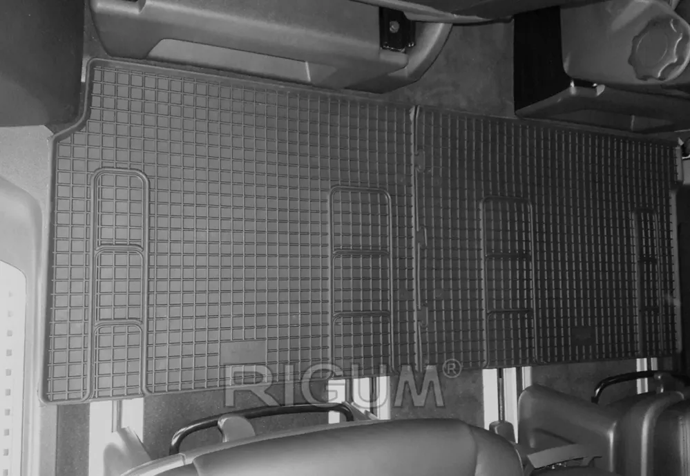 Covorașe din cauciuc Rigum pentru VW T5/T6/T6.1 Multivan (2003-2021) Al doilea rând, 2 locuri, 2 piese