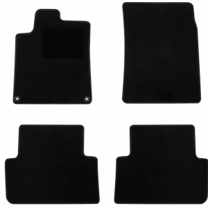 Covorașe Rigum pentru Peugeot 407 (2004-2011), 4 părți, Negru