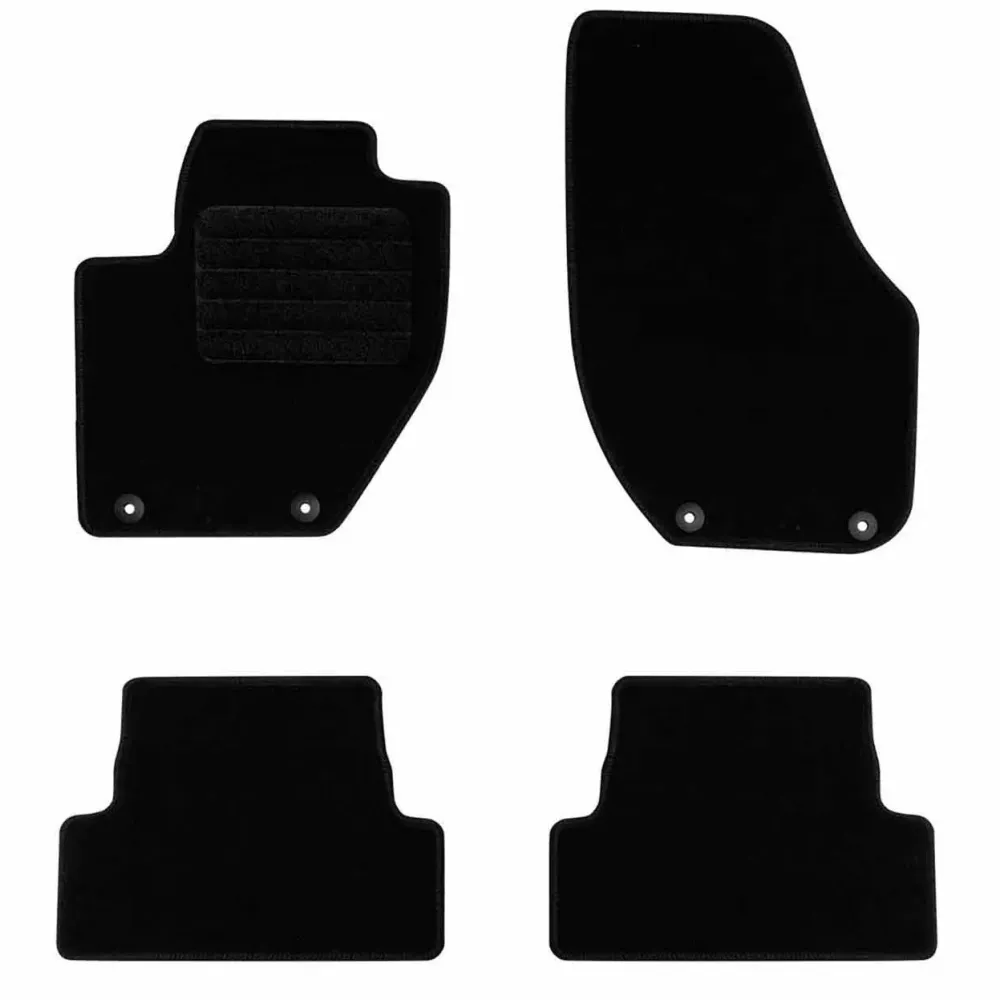 Covorașe Rigum pentru Volvo V40 (2012-2019) - 4 bucăți, negru