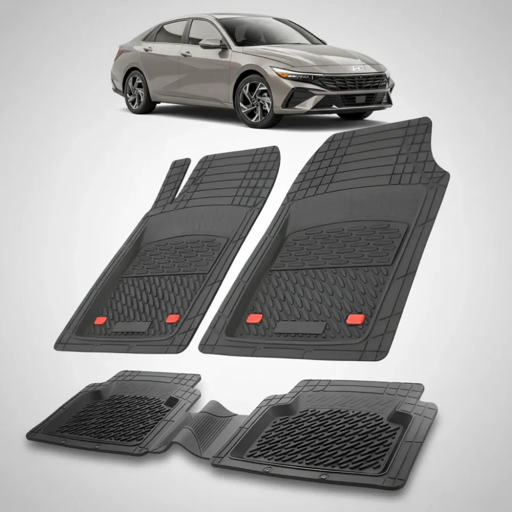 Covorase Auto Cauciuc Compatibile Hyundai Elantra VII Facelift -Black