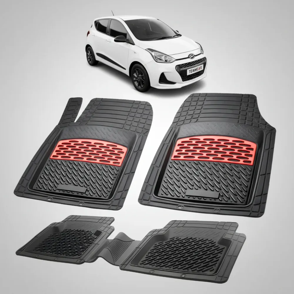 Covorase Auto Hyundai i10 2016-2019 - Tavita Cauciuc-Red