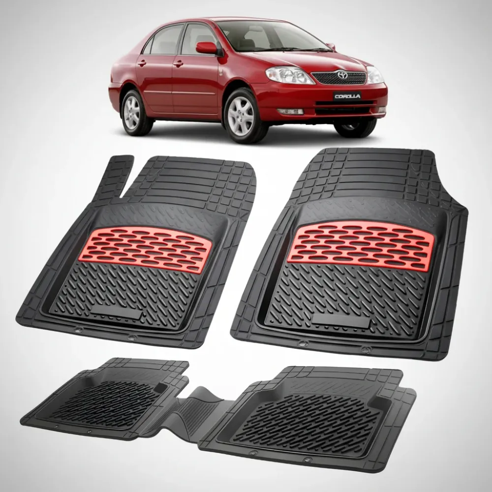Covorase Auto Tavita Compatibile Toyota Corolla E12 Berlina (2001-2007) Red