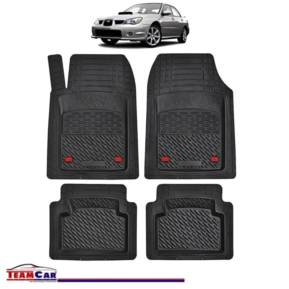 Covorase Auto TeamCar® Tip Tavita Compatibile Subaru Impreza Generatia II (2000–2007) Negru Material Rezistent