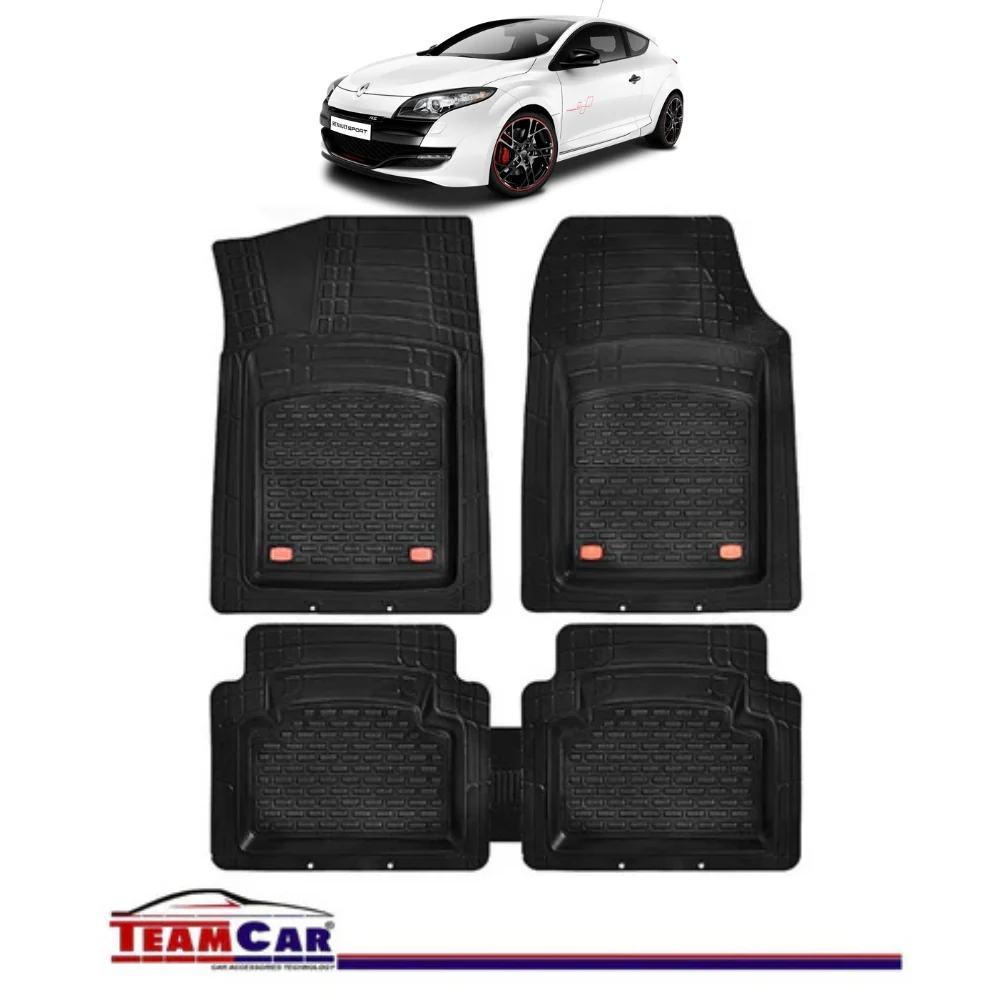 Covorase Auto TeamCar® Tip Tavita Compatibile Renault Megane III Coupe (2008-2016) Negru Material Rezistent