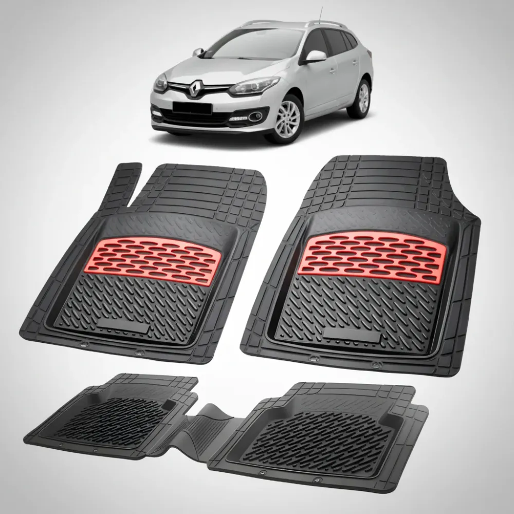 Covorase Auto TeamCar® Tip Tavita Compatibile Renault Megane III Combi Facelift, Red