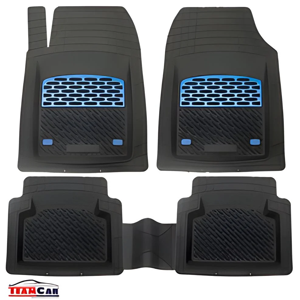 Covorase Auto TeamCar® Tip Tavita Compatibile Peugeot Partner/Rifter (2018-2024) Material Rezistent Blue