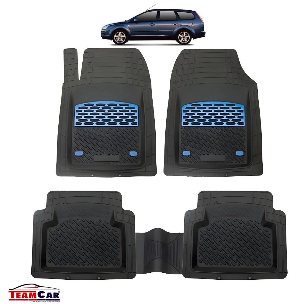 Covorase Auto TeamCar® Tip Tavita Compatibile Ford Focus Mk2 Combi 5 uși (2004–2011) Blue