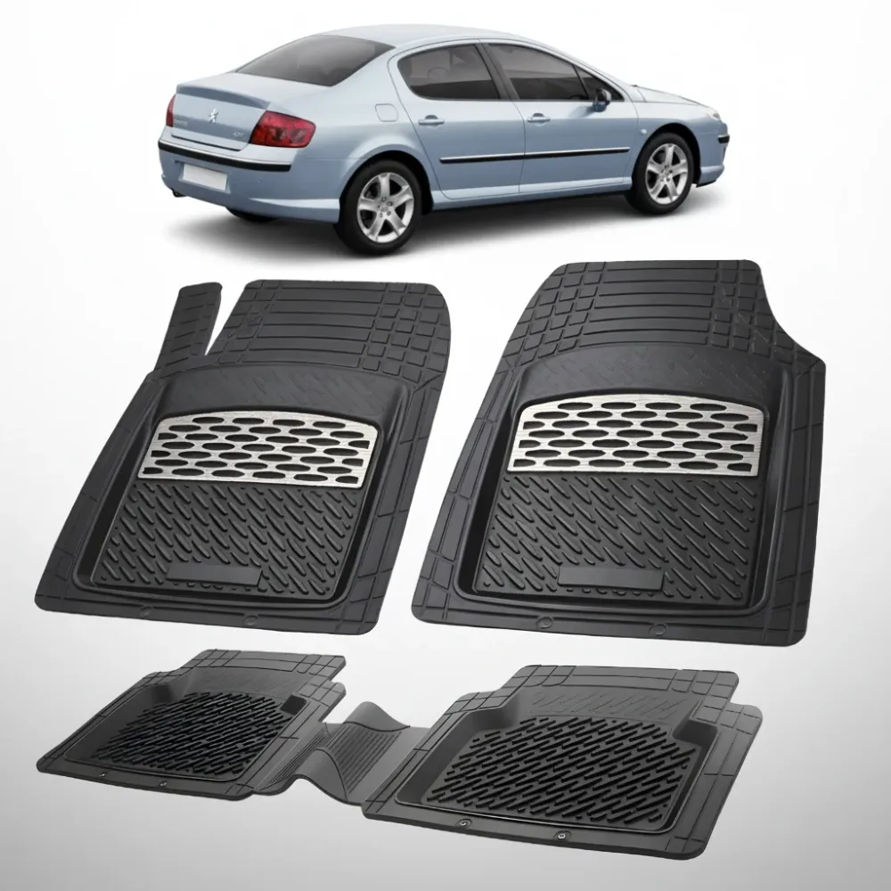 Covorase Auto Tip Tavita Compatibile Peugeot 407 Sedan (2004-2010) Silver