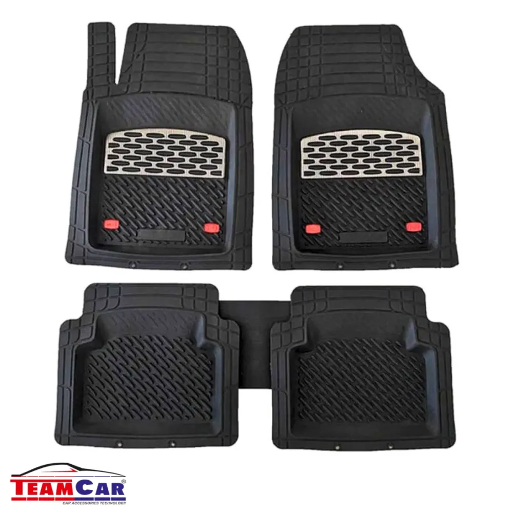 Covorase Auto Universale Safir Set 5 Piese Compatibile | Black/Silver
