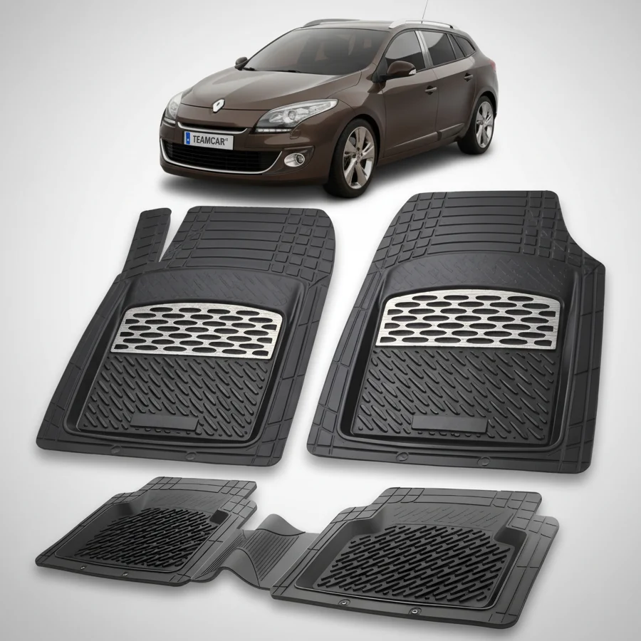 Covorase Renault Megane III Combi Compatibile 2008-2016 Tavita Cauciuc | Silver