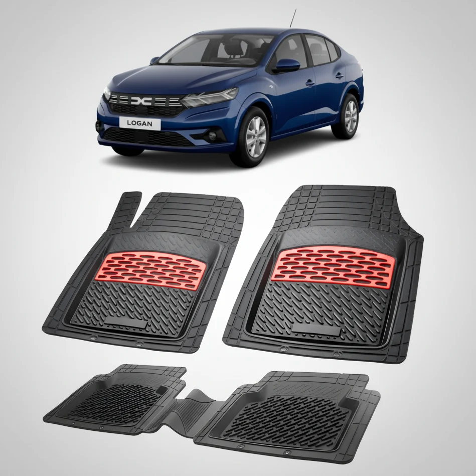 Covorase Tip Tavita Compatibile Dacia Logan III 2023-2026 , Red