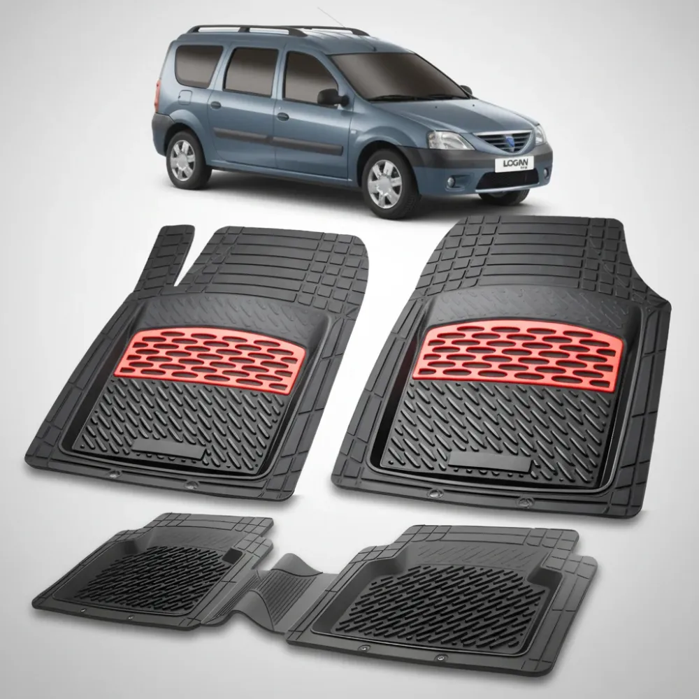 Covorase Tip Tavita Compatibile Dacia Logan MCV 2006-2008 , Red