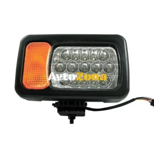 Far dreapta cu LED - fază scurtă/ lungă, intermitent, reflector - potrivit pentru tractor, combină de recoltat, excavator...