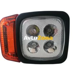 Far cu LED drept cu intermitent, potrivit pentru tractor, combină, excavator, plug de zăpadă, etc - 4 LED-uri, 12W, 1000lm