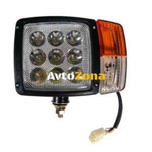 Far cu LED stânga cu intermitent, indicator, potrivit pentru tractor, combină, retroexcavator, plug de zăpadă, etc - 9 LED...