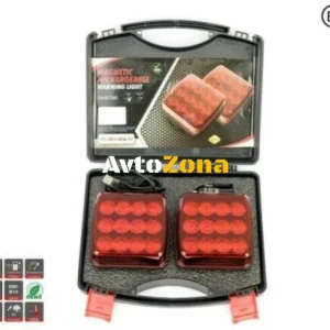 Fără fir fără fir cu magnet 12-24v Led roșu lumini de remorcă