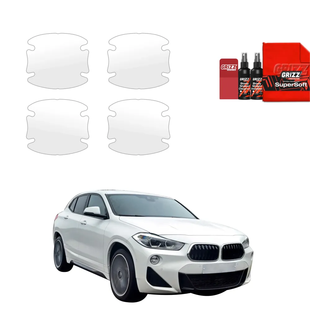 Folie de protecție 4în1 pentru adânciturile mânerelor ușilor - BMW X2 (2017-2023)