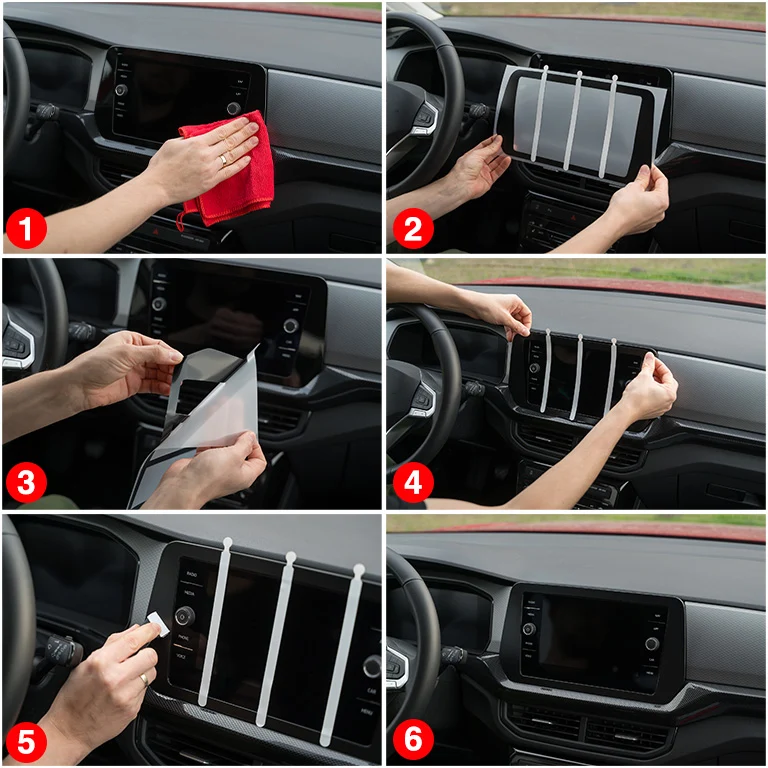 Folie de protecție 5în1 pentru consola centrală - Kia XCeed (2018-2025) Aspect carbon lucios