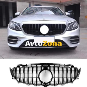 Grilă centrală pentru Mercedes E-Class W213 S213 C238 A238 (2016-2019) GT-R Panamericana Design Black