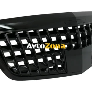 Grilă frontală pentru Mercedes S-Class W221 Facelift (2010-2013) Design vertical Piano Black