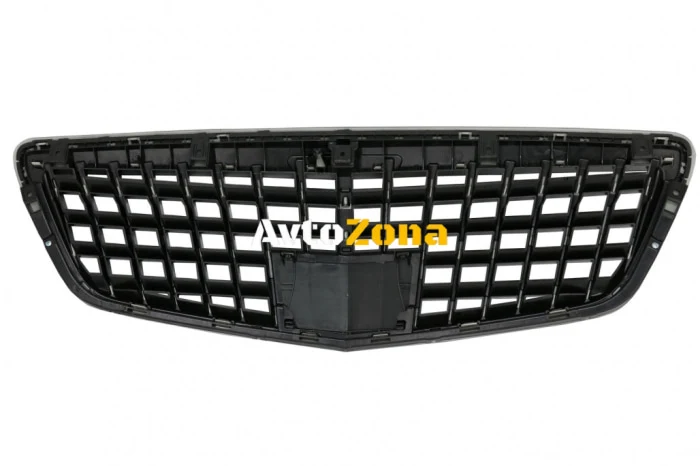 Grilă frontală pentru Mercedes S-Class W221 Facelift (2010-2013) Design vertical Piano Black