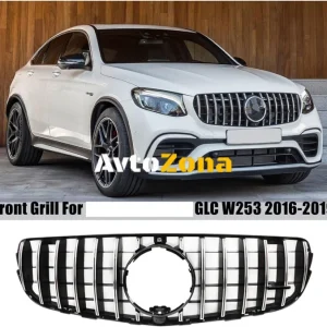 Grilă față pentru Mercedes GLC X253 C253 (2015-2018) - crom și negru