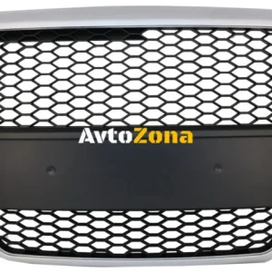 Grila frontală pentru Audi A6 4F 4F2 C6 (2004-2011) Limousine Avant RS Design Matte Silver