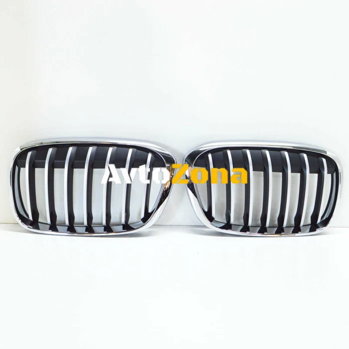 Grila frontală X-Line Chrome Black pentru BMW X1 F48 (2015-2018)