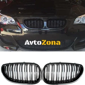Grile frontale pentru BMW E60/E61 (2003-2010) cu negru lucios