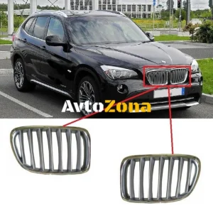 Grile frontale pentru BMW X1 E84 (2009-2015) crom/gri