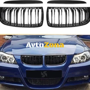 Grile negre cu design Piano pentru BMW E90 (2005-2008)