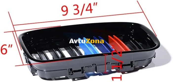 Grile pentru BMW E36 (1991-1996) - nervuri duble cu culori M